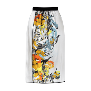 Viscose Flower Print Skirt